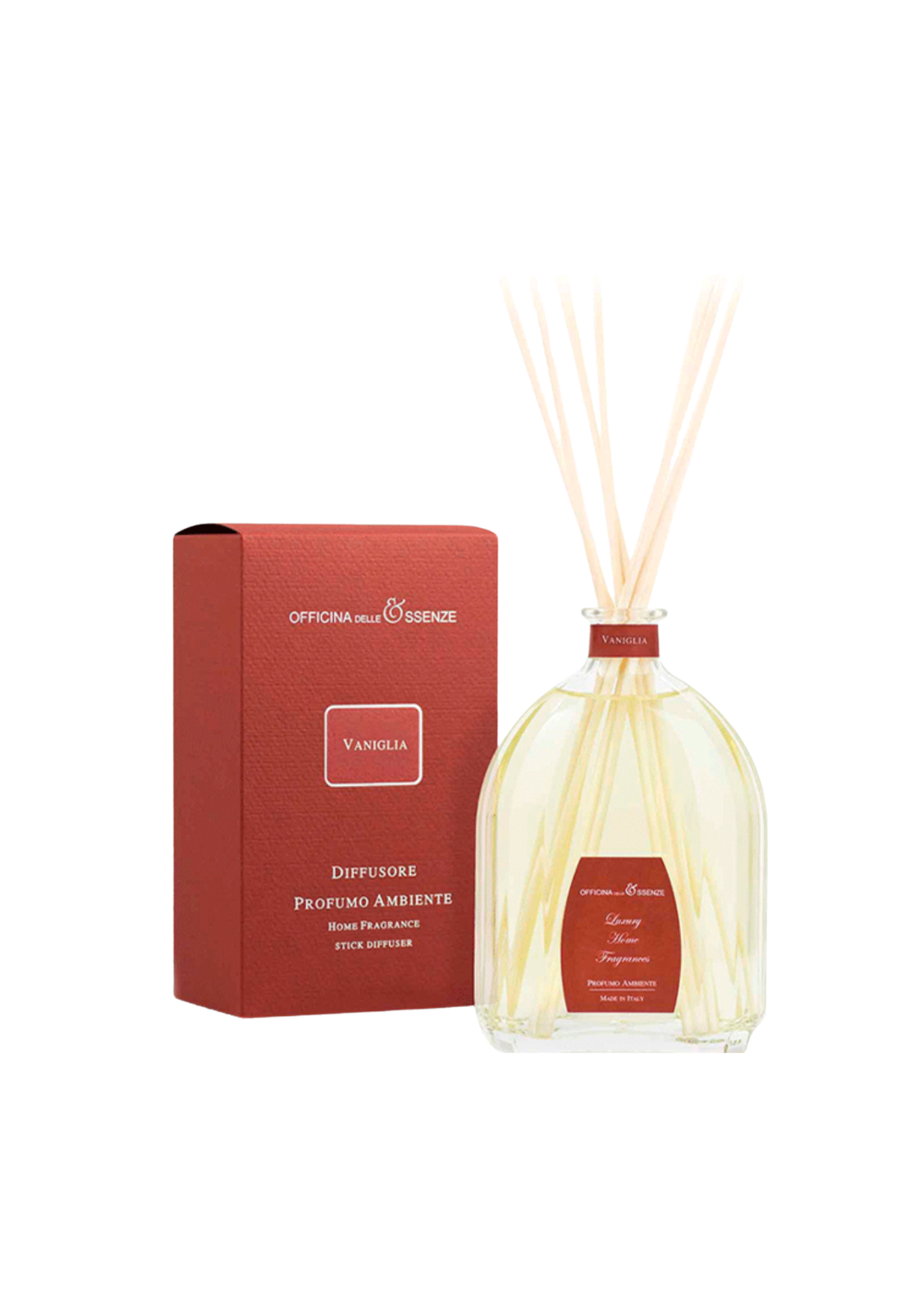 OFFICINA DELLE ESSENZE namų kvapas su lazdelėmis „Vaniglia“ 250 ml